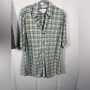 PurnellMen’s Plaid Short Sleeve Button Down Shirt Size X Large EUC